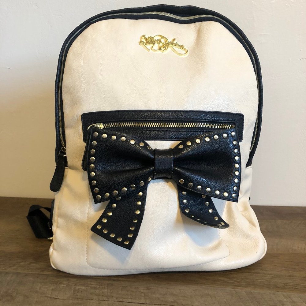 Betsey Johnson Colorblock Backpack with Bow